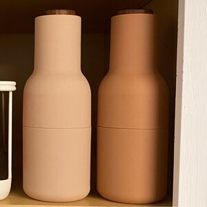 Burke Decor Bottle Grinder Salt and Pepper: Nude